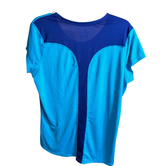 Nike Dri Fit T-Shirt Two Tone Blue Size XL - Picture 8 of 9